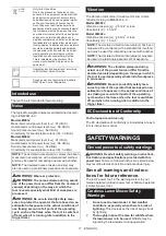 Preview for 11 page of Makita LM003J Instruction Manual