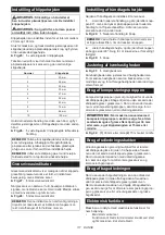 Preview for 117 page of Makita LM003J Instruction Manual