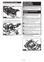 Предварительный просмотр 11 страницы Makita LM004G Instruction Manual