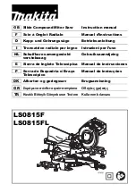 Preview for 1 page of Makita LS0815FLN Instruction Manual