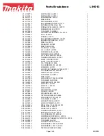 Предварительный просмотр 4 страницы Makita LS1013 Parts Breakdown