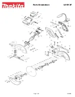 Makita LS1013F Parts Breakdown предпросмотр