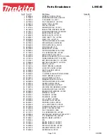 Preview for 3 page of Makita LS1040 Parts Breakdown