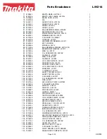 Предварительный просмотр 4 страницы Makita LS1214 Parts Breakdown