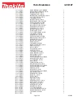 Preview for 5 page of Makita LS1214F Parts Breakdown