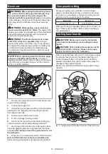 Предварительный просмотр 21 страницы Makita LS1219/1 Instruction Manual