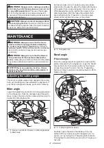 Предварительный просмотр 27 страницы Makita LS1219/1 Instruction Manual