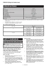 Предварительный просмотр 2 страницы Makita LS1221 Instruction Manual