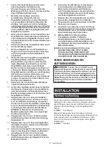 Предварительный просмотр 27 страницы Makita LS1440 Instruction Manual