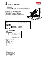 Preview for 1 page of Makita LS711D Technical Information