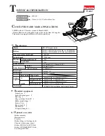 Preview for 1 page of Makita LS800D Technical Information