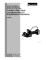 Preview for 1 page of Makita LXJP02 Instruction Manual