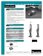 Preview for 2 page of Makita LXLM03 Spec Sheet