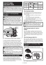 Preview for 8 page of Makita LXT XRU16 Series Instruction Manual