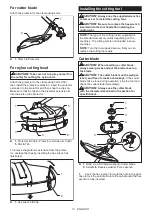 Предварительный просмотр 13 страницы Makita LXT XRU16 Series Instruction Manual