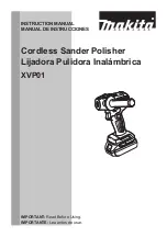 Makita LXT XVP01 Instruction Manual preview