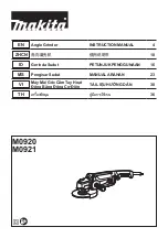 Makita M0920 Instruction Manual preview