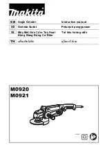 Makita M0920G Instruction Manual preview