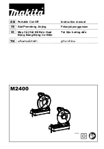 Preview for 1 page of Makita M2400 Instruction Manual