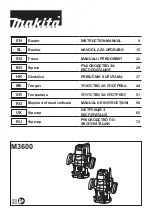 Предварительный просмотр 1 страницы Makita M3600 Instruction Manual