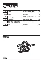 Preview for 1 page of Makita M4100 Instruction Manual