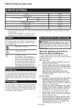 Preview for 4 page of Makita M4302 Instruction Manual