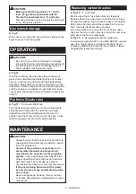 Preview for 9 page of Makita M5801 Instruction Manual