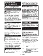 Preview for 13 page of Makita M5802 Instruction Manual