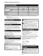 Preview for 46 page of Makita M5802 Instruction Manual