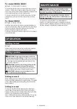 Preview for 6 page of Makita M6001B Instruction Manual