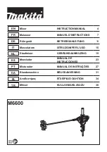 Makita M6600 Instruction Manual preview