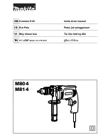 Preview for 1 page of Makita M804 Instruction Manual