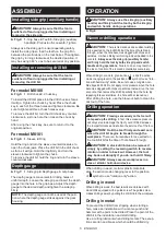 Preview for 5 page of Makita M8100KX2 Instruction Manual