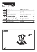 Makita M9200 Instruction Manual preview