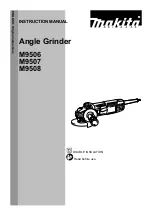 Preview for 1 page of Makita M9507 Instruction Manual