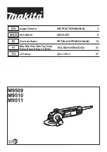 Makita M9509 Instruction Manual предпросмотр