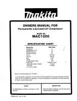 Makita MAC1200 Owner'S Manual preview