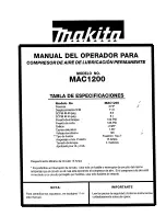 Предварительный просмотр 17 страницы Makita MAC1200 Owner'S Manual