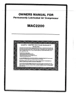 Предварительный просмотр 16 страницы Makita MAC2200 Owner'S Manual