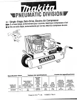Preview for 1 page of Makita MAC3000 Manual