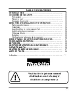 Предварительный просмотр 21 страницы Makita MAC3001 Operating Instructions Manual