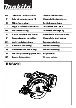 Makita Makstar BSS610 Instruction Manual предпросмотр