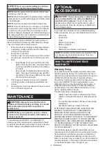Preview for 20 page of Makita MAKSTAR DC18RA Instructions Manual