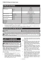 Preview for 34 page of Makita MAKSTAR DC18RA Instructions Manual