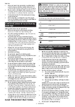 Preview for 36 page of Makita MAKSTAR DC18RA Instructions Manual