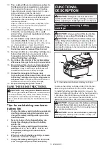 Preview for 37 page of Makita MAKSTAR DC18RA Instructions Manual