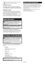 Preview for 43 page of Makita MAKSTAR DC18RA Instructions Manual