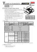 Предварительный просмотр 1 страницы Makita MAKSTAR DC18RA Technical Information
