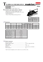 Makita Maktec MT110 Technical Information preview