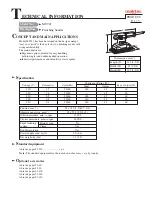 Preview for 1 page of Makita Maktec MT921 Technical Information